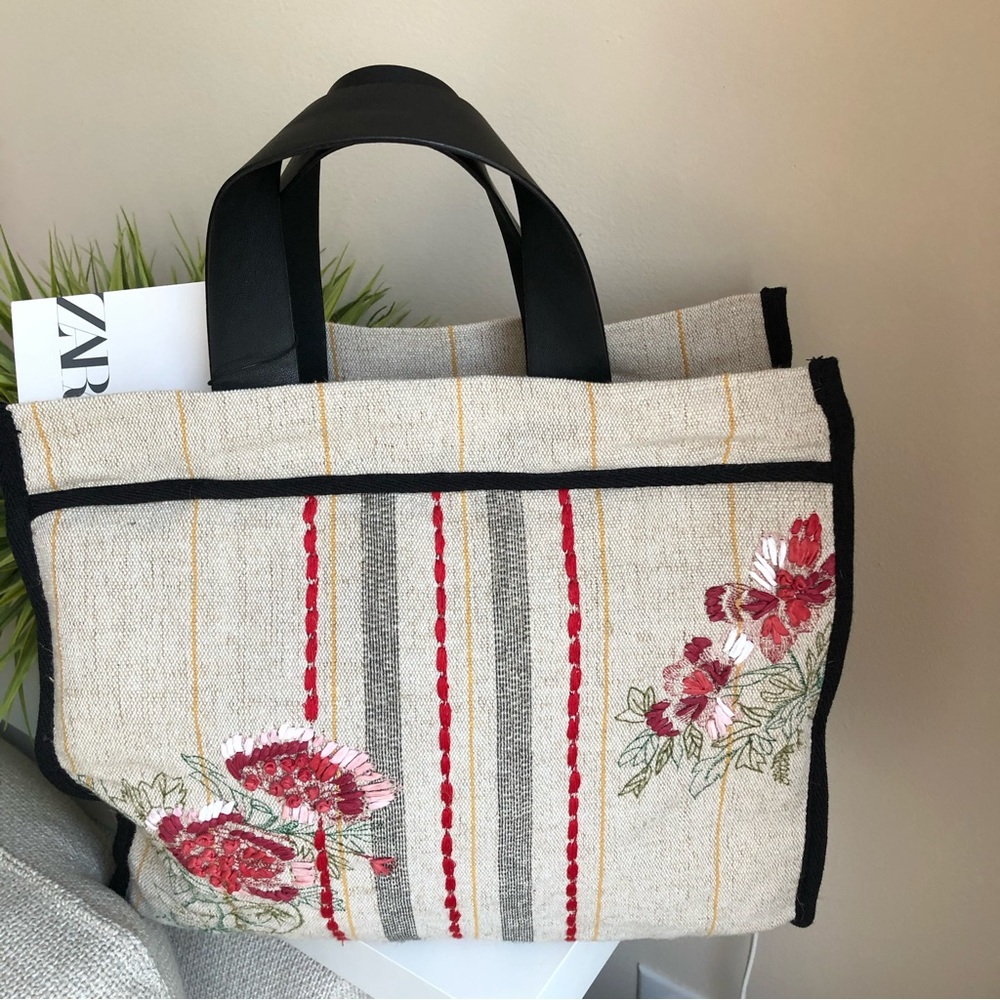❌SOLD❌Zara | Weekender Embroidered Bag - Picture 11 of 15